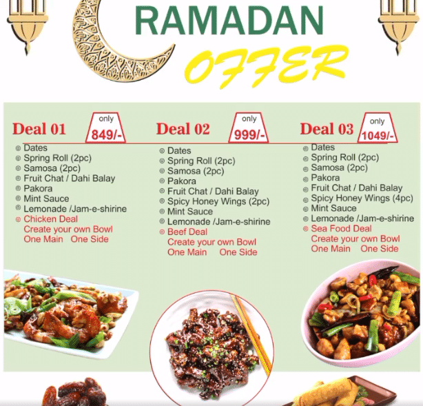 sehri and iftar deals in islamabad