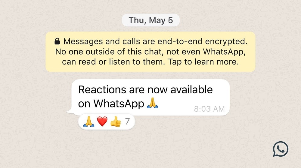 WhatsApp is Officially Getting Message Reactions and 2GB File Sharing Options