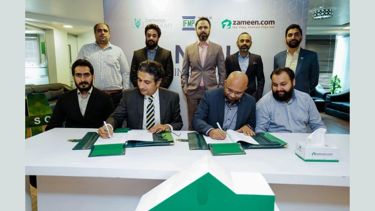 Zameen.com Signs MOU with the Institute of Financial Markets of Pakistan