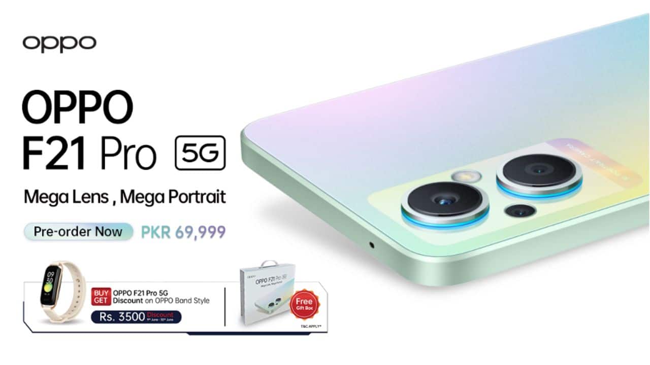 Oppo Opens Pre-Bookings for F21 Pro 5G in Pakistan