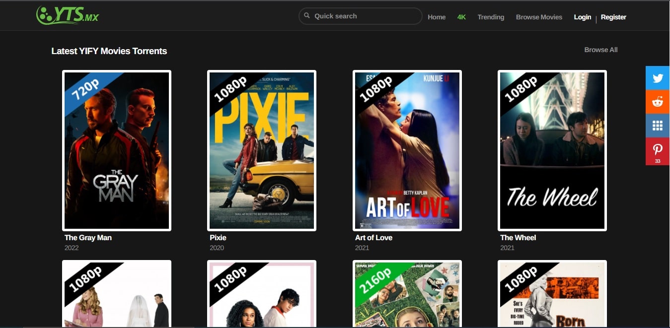 YIFY Website to Download Free Movies