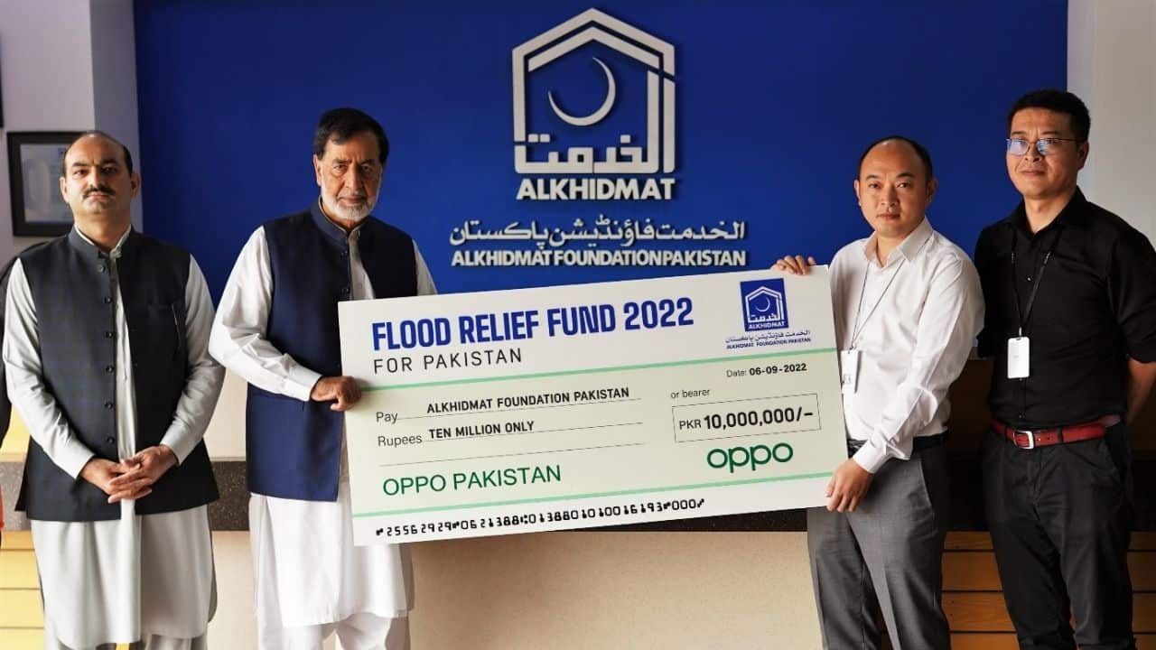 OPPO to Establish ‘Flood Relief Villages’ across Pakistan in Collaboration with Alkhidmat Foundation