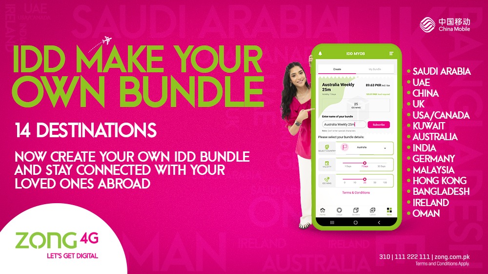 Zong Launches IDD Make Your Own Bundle