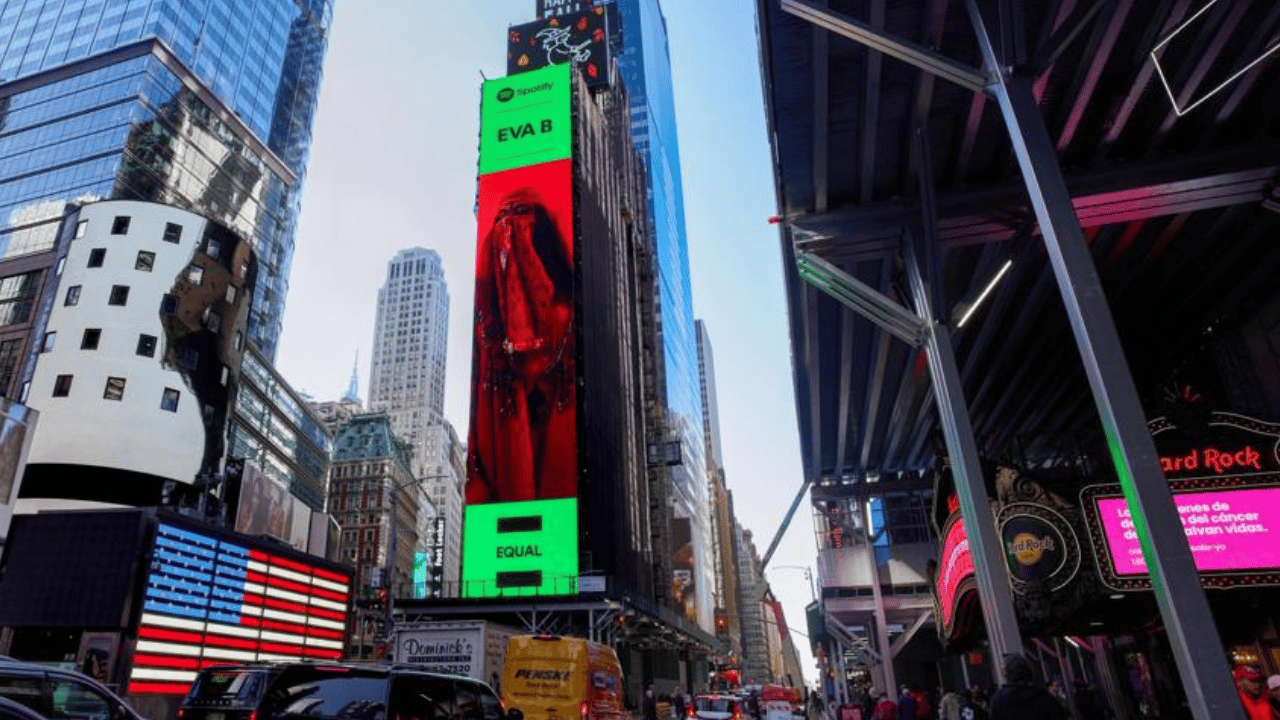 From Lyari to New York Eva B Earns a Spot at Times Square NYC as