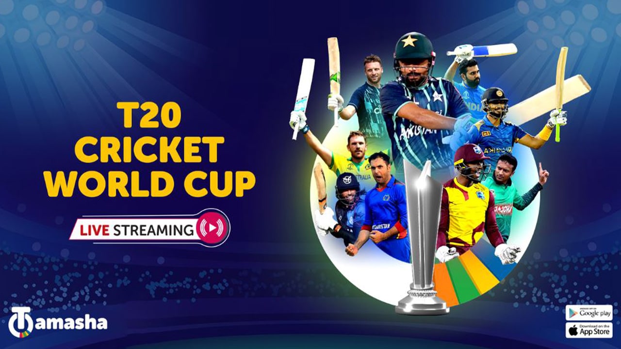 Tamasha Brings Ad-Free Live Streaming of ICC Mens T20 World Cup
