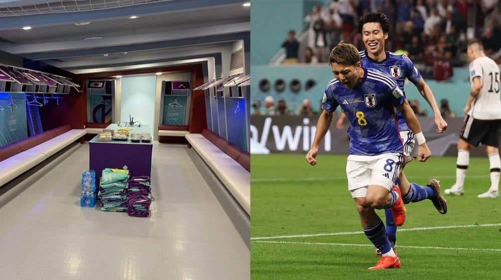Japanese Players Leave Dressing Room Spotless After Historic Win Against Germany