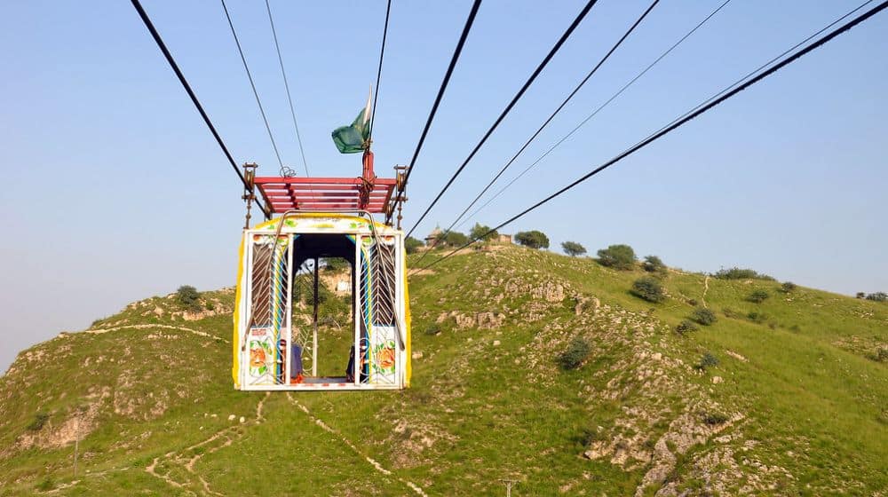 School Students Get Trapped in Cable Car Midway Above River in Abbotabad