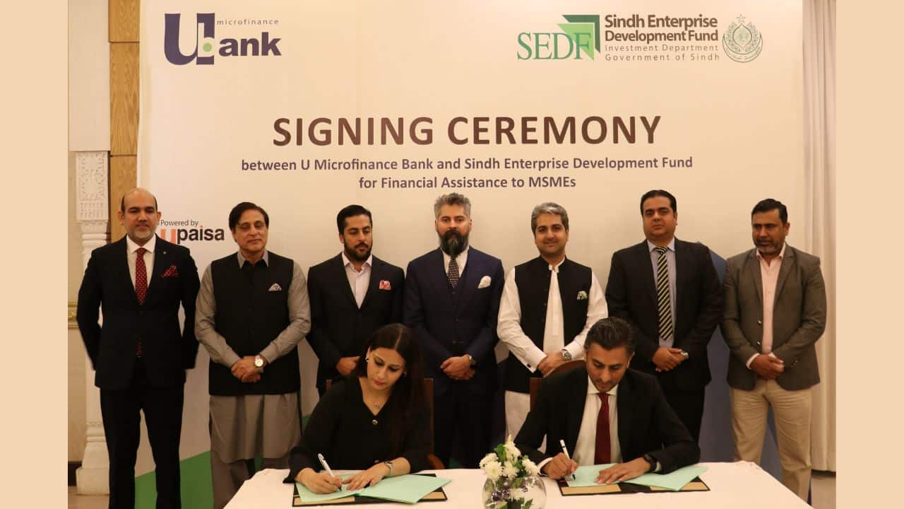 Sindh Enterprise Development Fund and U Microfinance Bank Partner to Provide Subsidized Credit to MSMEs