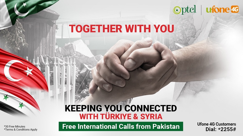 PTCL Group Provides Free Calls to Keep People Connected With Their Loved Ones in Turkiye & Syria