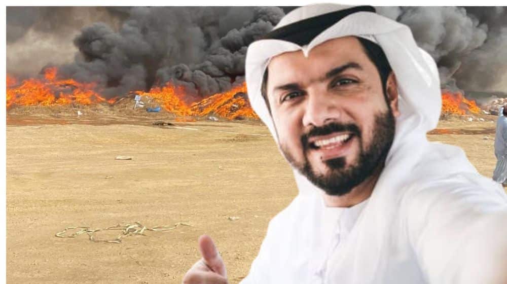 Saudi Man Serves Tea to Guests While His Vehicle Burns in Background [Video]