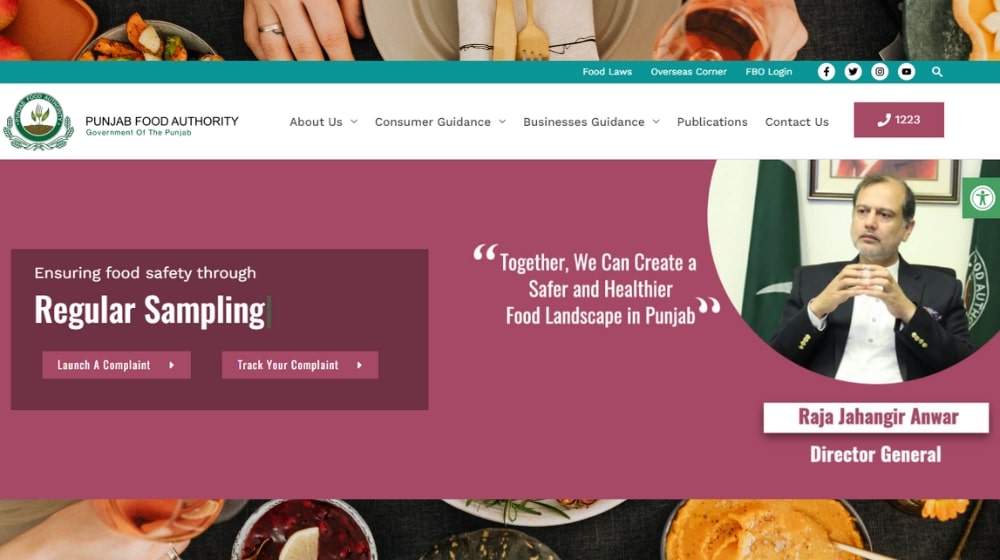 Punjab Food Authority Launches New Website to Revolutionize Food Industry