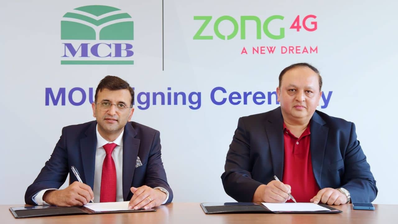 Zong 4G Announces Innovative Partnership with MCB Bank, Enhancing User Experience through Direct Integration