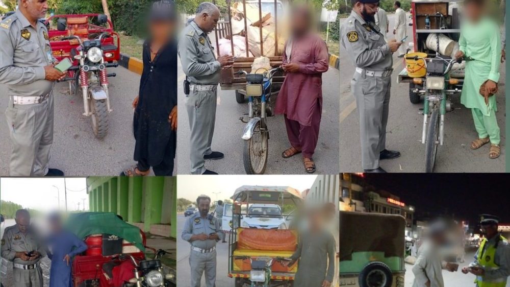 Islamabad Police Cracks Down Against Rickshaws