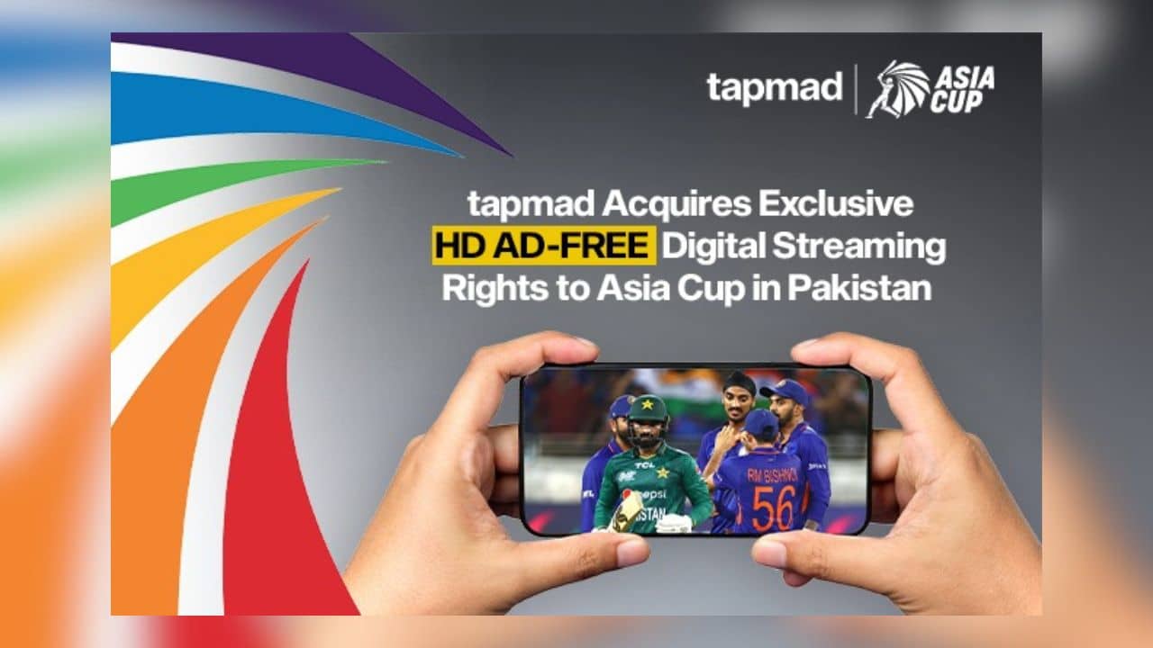Cricket Extravaganza tapmad Acquires Exclusive Ad-Free Digital Streaming Rights to Asia Cup in Pakistan