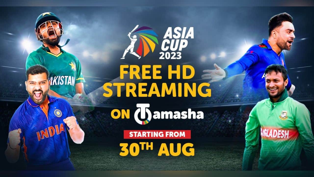Tamasha to Stream Asia Cup 2023 Live for Free in Pakistan