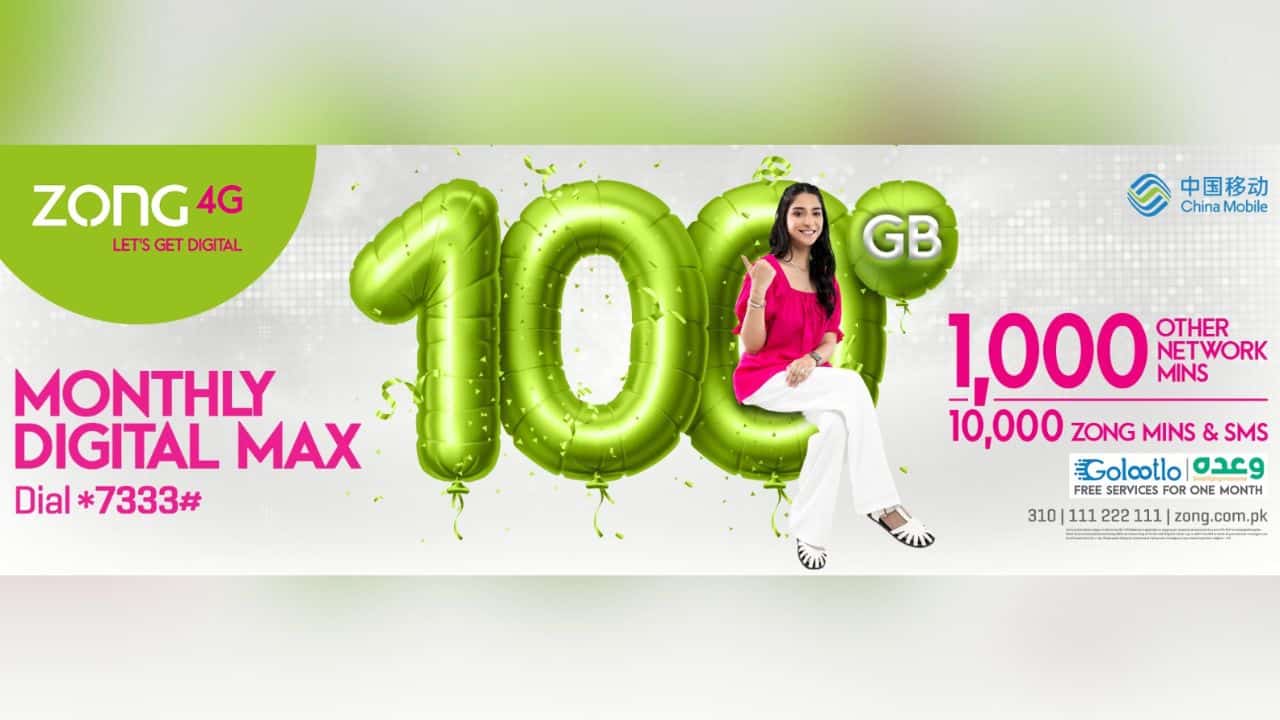 Zong 4G Launches Its Industry-First Monthly Digital Max Offer – Innovating Beyond Traditional Mobile Bundles