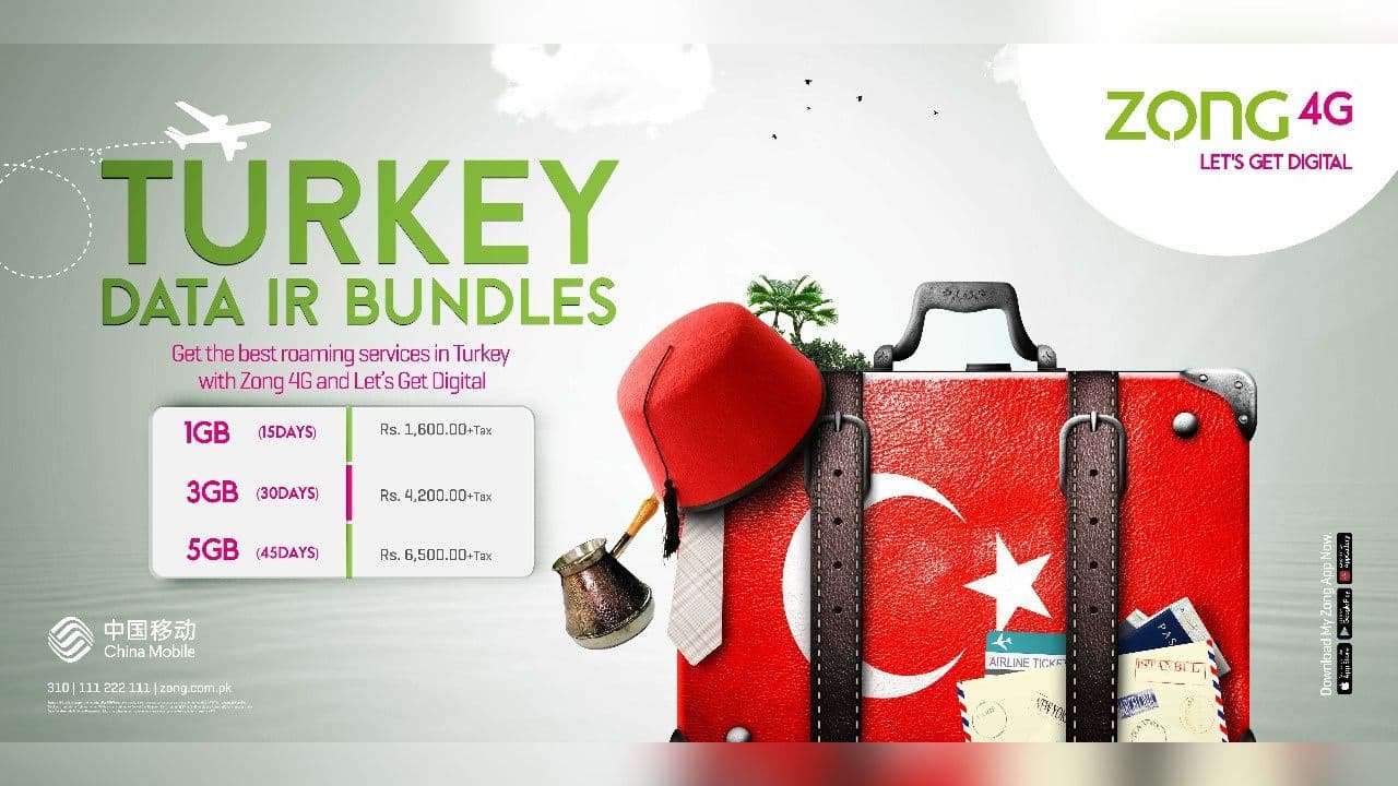Stay Connected on Your Turkish Adventure with Zong 4G’s Exclusive Roaming Data Bundles!