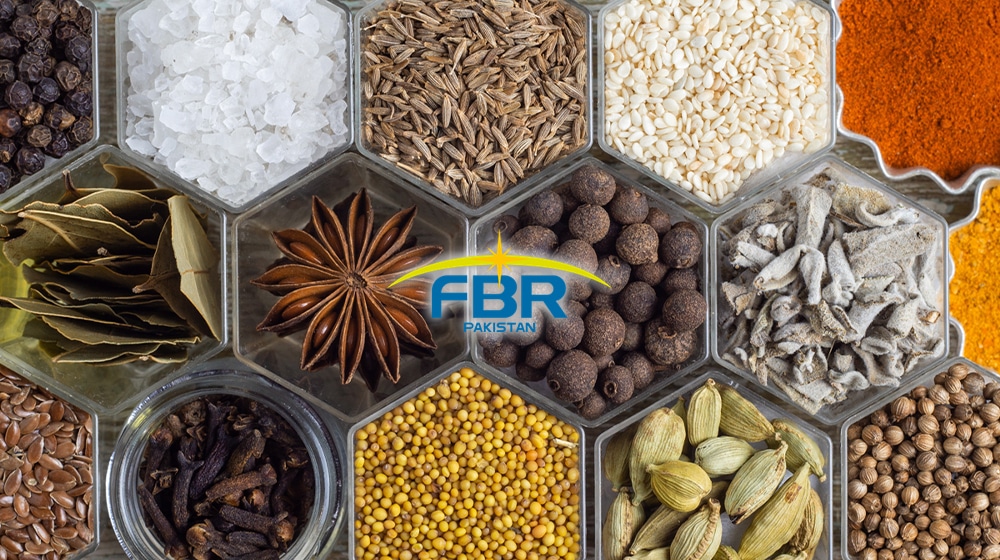 FBR Revises Customs Values of 26 Types of Spices, Herbs, Gums