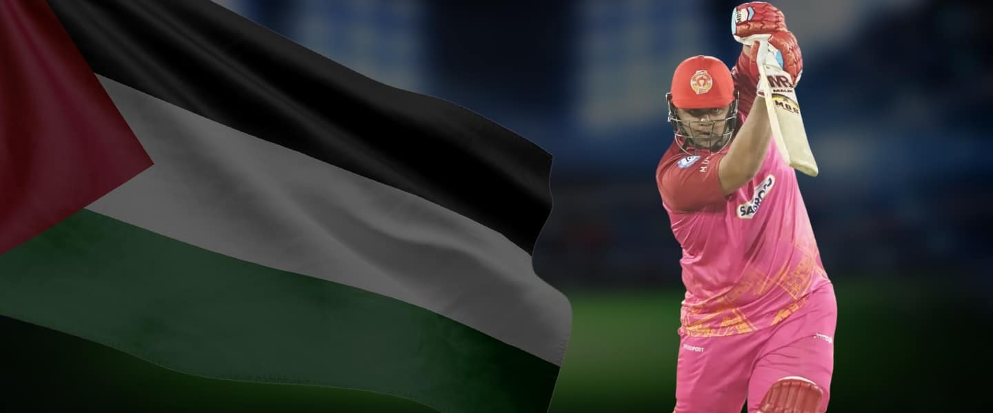 PCB Fines Azam Khan for Palestine Sticker on Bat in National T20