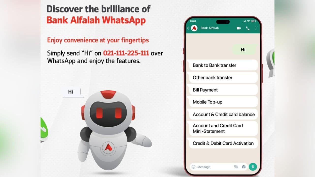Bank Alfalah Introduces Transact Live: Enabling Financial Transactions on WhatsApp via ChatBot