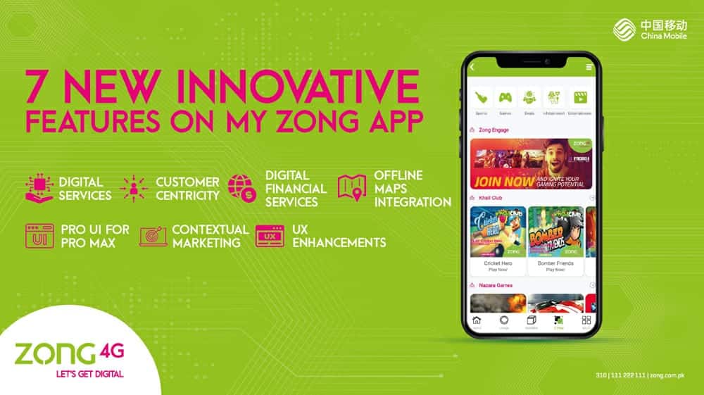 Zong 4G Announces the Launch of MZA Sprint Bringing Exciting New Features on My Zong App for an Enhanced User Experience