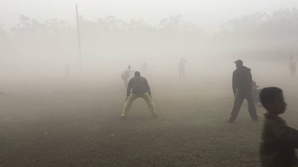 Check Out This Local Batter’s Incredible Shot in Zero Visibility Foggy Conditions [Video]