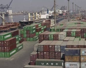 Bulk and cargo vessels berthed at KGTL on Karachi Port