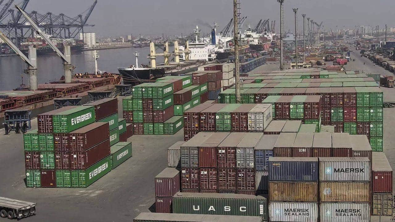 Bulk and cargo vessels berthed at KGTL on Karachi Port