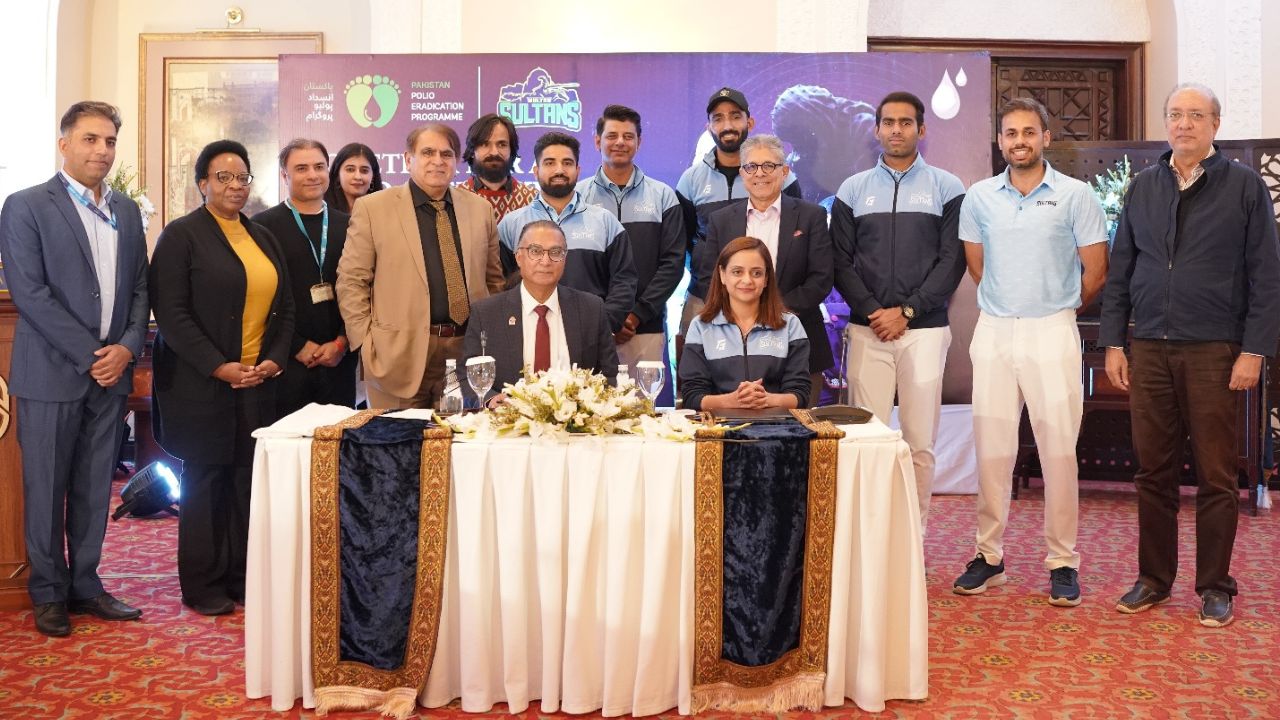 Multan Sultans Join Forces with Pakistan Polio Eradication Programme to Combat Polio
