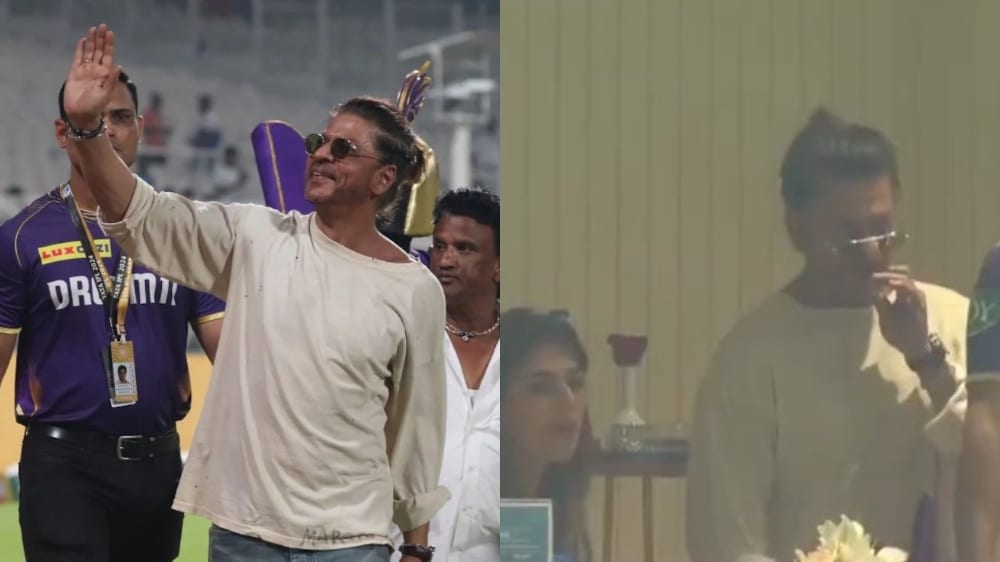 Shah Rukh Khan Caught Smoking During IPL Game at Eden Gardens