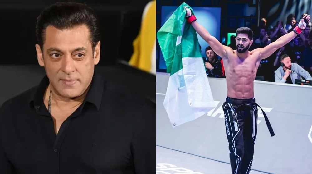 Bollywood Superstar Salman Khan Congratulates Pakistani MMA Star for Defeating Indian Fighter