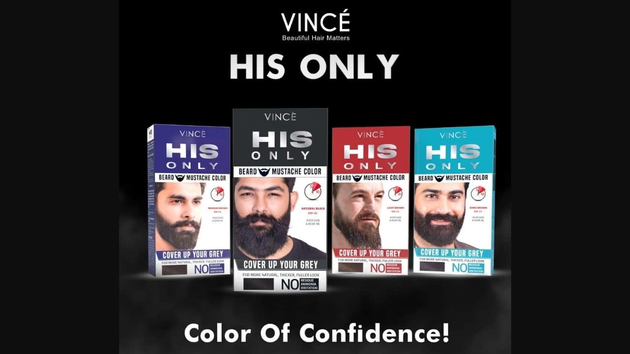 HIS ONLY By Vince Care – Launching Ammonia Free Natural Moustache & Beard Color