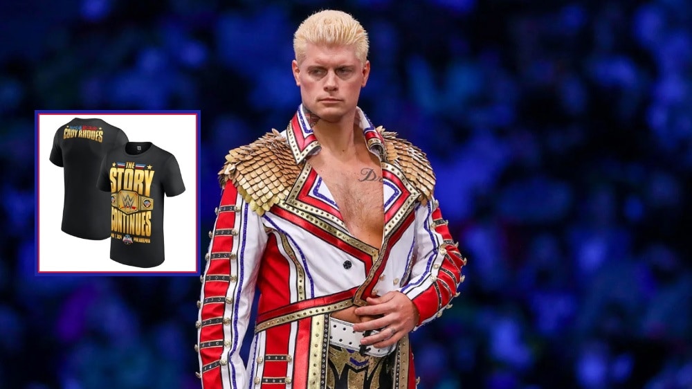 WWE Champion Cody Rhodes has Made Over $1M in Merch Sales Since WrestleMania XL