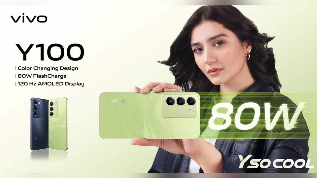 vivo Y100 is Now Available in Pakistan with Color Changing Design & 80W FlashCharge