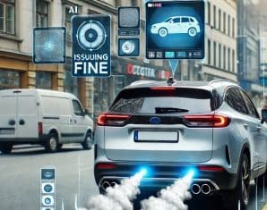 smoke emitting vehicle