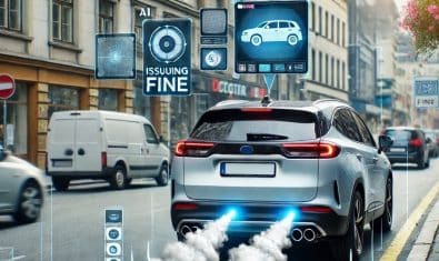 smoke emitting vehicle