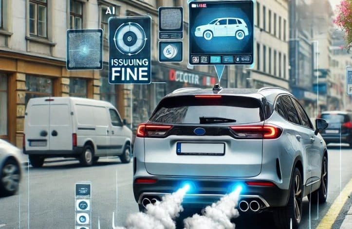 smoke emitting vehicle