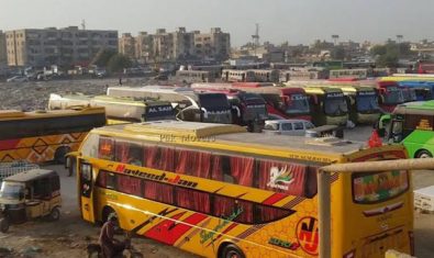 Illegal bus stands Karachi