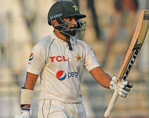 Saud Shakeel has dropped in the latest ICC Test Batters Rankings