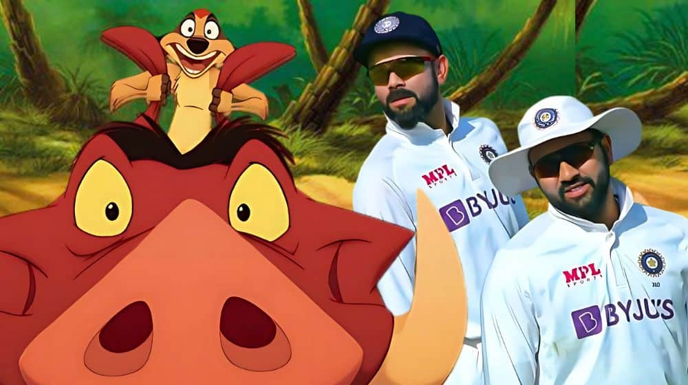 rohit sharma virat kohli timon pumbaa the lion king