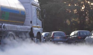 smoke emitting vehicle