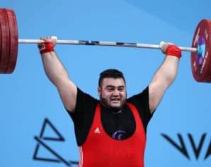 Nooh Butt competes under Pakistan Weightlifting Federation