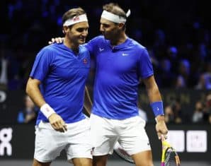 Rafael Nadal and Roger Federer