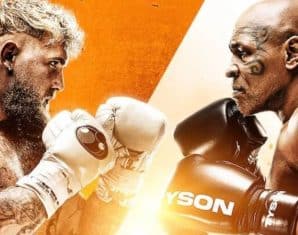 Mike Tyson vs Jake Paul poster