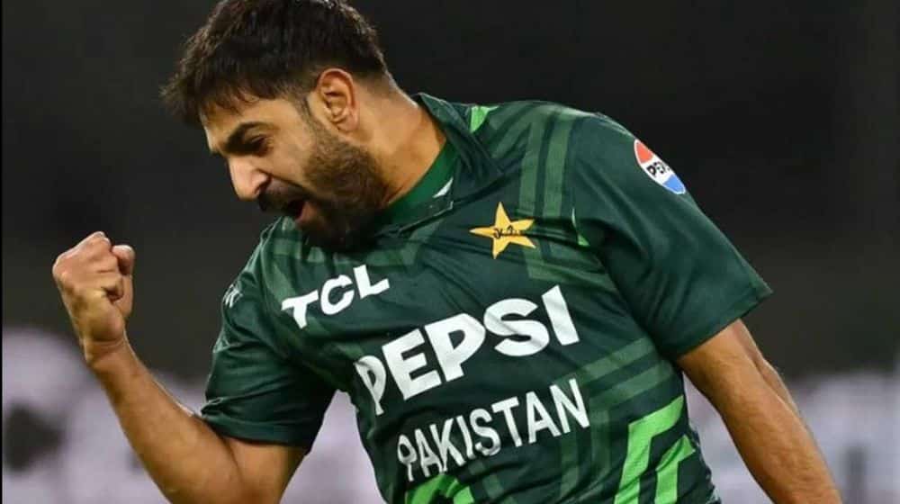 Haris Rauf during second T20I against Australia