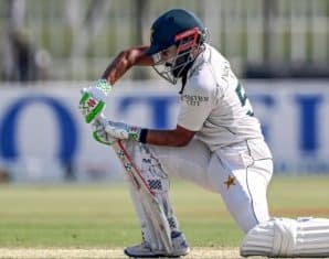 Saud Shakeel has dropped in the latest ICC Test Batters Rankings