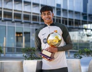 Barcelona's Lamine Yamal Wins Historic 2024 Golden Boy award