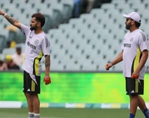 Kohli and Sharma Upset With Fans During MCG Training Session