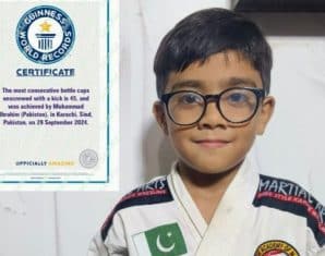Muhammad Ibrahim Smashes World Record for Most Bottle Caps Unscrewed with a Kick
