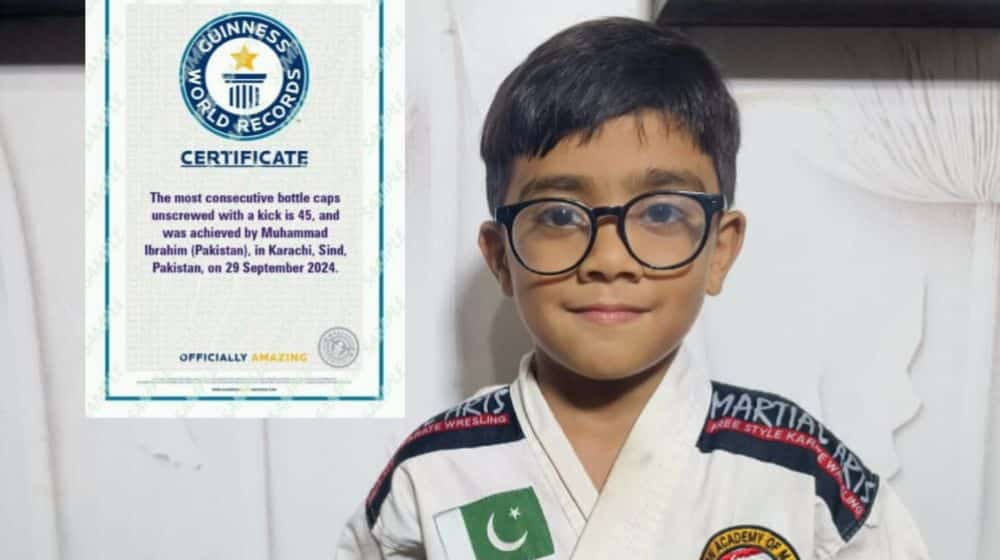 Muhammad Ibrahim Smashes World Record for Most Bottle Caps Unscrewed with a Kick